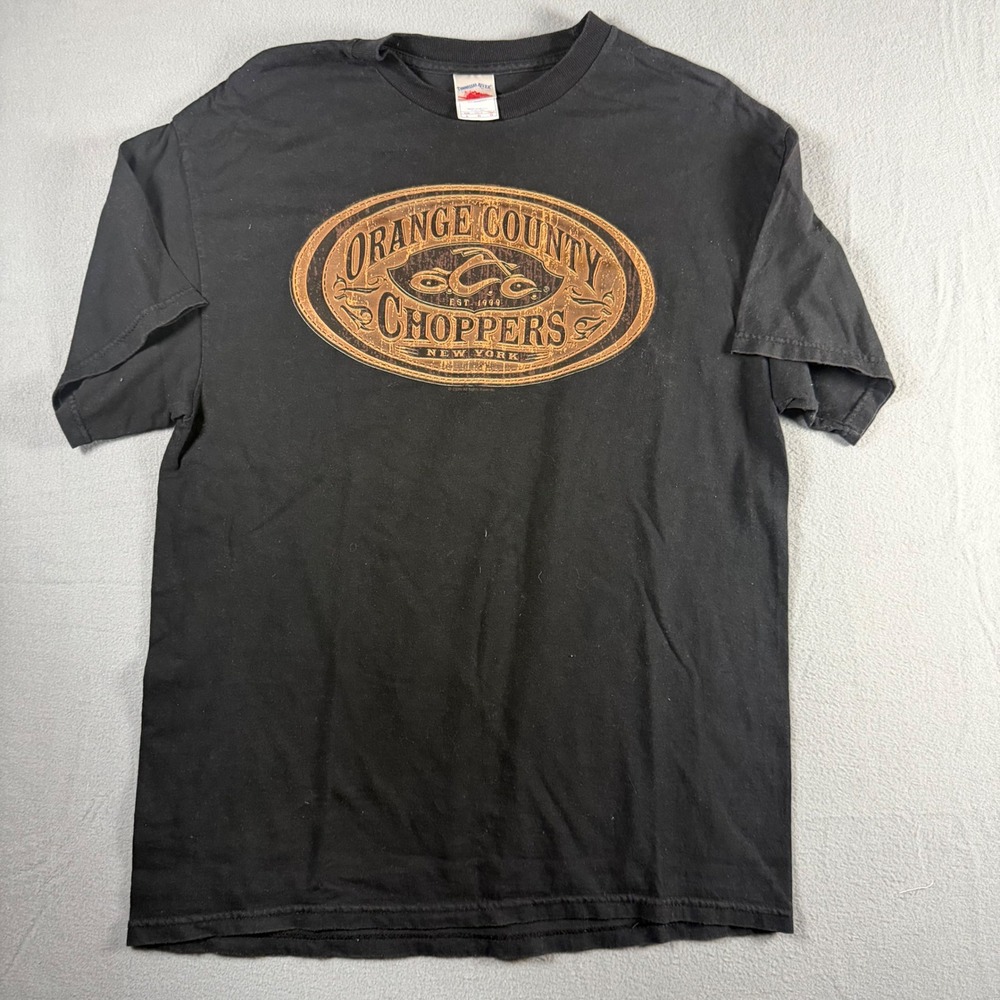 Orange County Choppers OCC Mens T-Shirt Large Black Graphic Tee Tennessee River